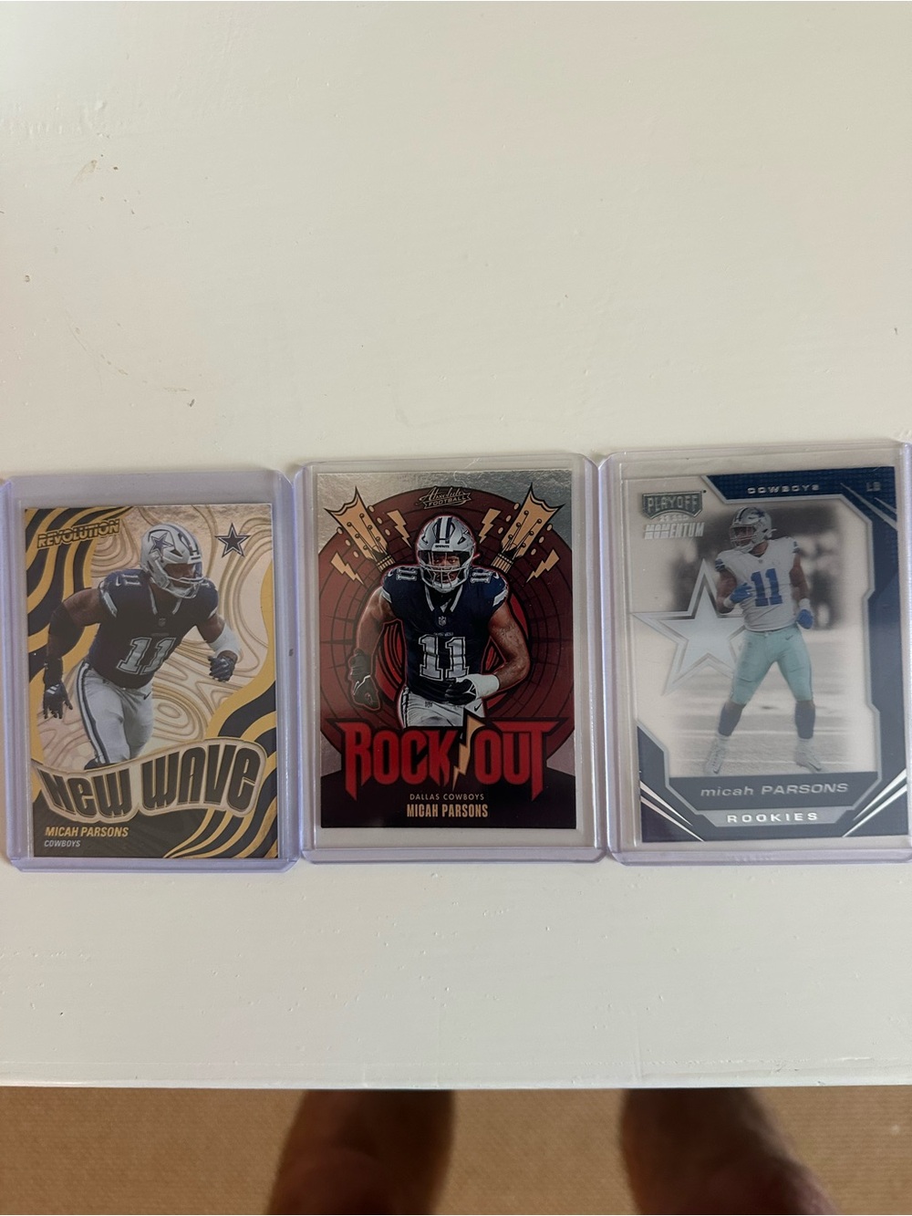 Micah Parsons Dallas Cowboys Rookie Card Set - Black, Silver, White